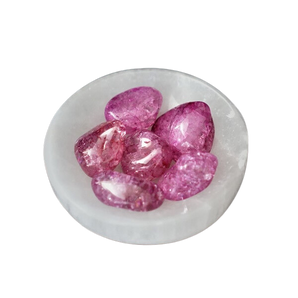 Pink Fire & Ice Quartz Tumble – Heart Healing, Renewal & High-Vibration Energy - Heavenly Crystals Online