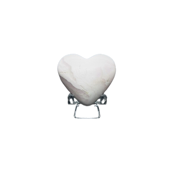 Pink Mangano Calcite Heart (52g) – Compassion, Emotional Support Heart Healing - Heavenly Crystals Online