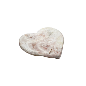 Pink Amethyst Heart with stand - 206 grams