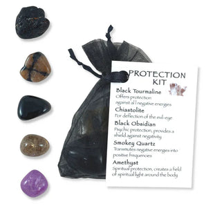 Protection Crystal Kit – Energy Shielding, Grounding & Spiritual Safety - Heavenly Crystals Online