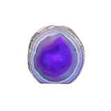 Purple Agate Cave Candle Holder with Tealight Candle (910g) – Calm, Protection & Ambient Glow - Heavenly Crystals Online