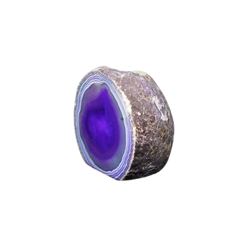 Purple Agate Cave Candle Holder with Tealight Candle (910g) – Calm, Protection & Ambient Glow - Heavenly Crystals Online