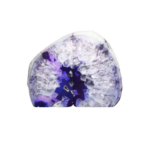 Purple Agate Crystal Bookends (1.633 kg) Natural Agate Pair - Heavenly Crystals Online
