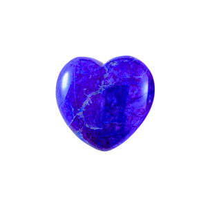 Purple Dyed Howlite Heart (40mm) – Calm, Intuition & Emotional Balance - Heavenly Crystals Online