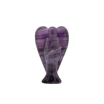 Purple Fluorite Angel (118g) Intuition & Spiritual Protection - Heavenly Crystals Online