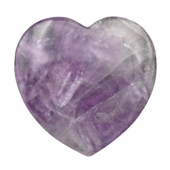 Purple Fluorite Heart (28g) – Intuition, Calm & Mental Clarity - Heavenly Crystals Online