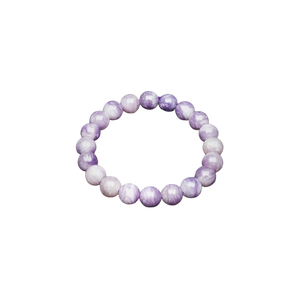 Purple Silky Fluorite Bracelet (10mm) Calm, Clarity & Spiritual Balance - Heavenly Crystals Online