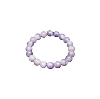 Purple Silky Fluorite Bracelet (10mm) Calm, Clarity & Spiritual Balance - Heavenly Crystals Online