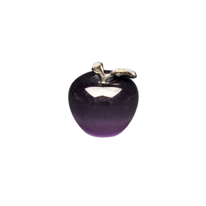 Purple Cat's Eyes Apple (man-made stone) - 30mm