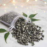 Pyrite Chips (100g) Pouch for Manifest Wealth & Shield Your Energy - Heavenly Crystals Online