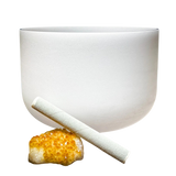 Quartz Crystal Singing Bowl – Crown Chakra Sound Healing Bowl for Spirituality, Clarity & Higher Consciousness - Heavenly Crystals Online