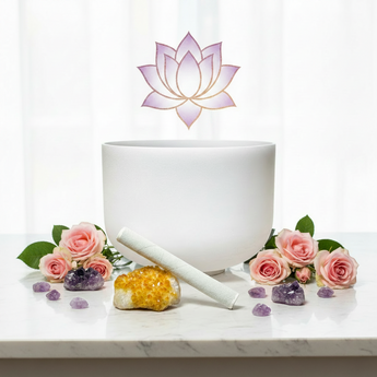 Quartz Crystal Singing Bowl – Heart Chakra Sound Healing Bowl for Love, Healing & Emotional Balance - Heavenly Crystals Online