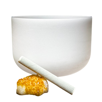 Quartz Crystal Singing Bowl – Throat Chakra Sound Healing Bowl for Communication, Expression & Truth - Heavenly Crystals Online