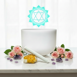 Quartz Crystal Singing Bowl – Throat Chakra Sound Healing Bowl for Communication, Expression & Truth - Heavenly Crystals Online