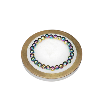 Rainbow Aura Hematite Bracelet – Protection, Grounding & Energy Shielding - Heavenly Crystals Online
