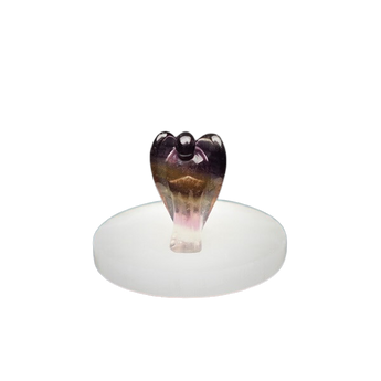 Rainbow Fluorite Angel (50mm) – Clarity, Focus & Emotional Balance - Heavenly Crystals Online