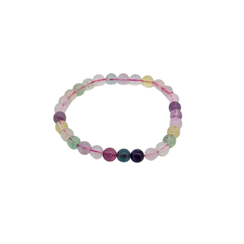 Rainbow Fluorite Bracelet - Clarity, Focus & Emotional Balance - Heavenly Crystals Online