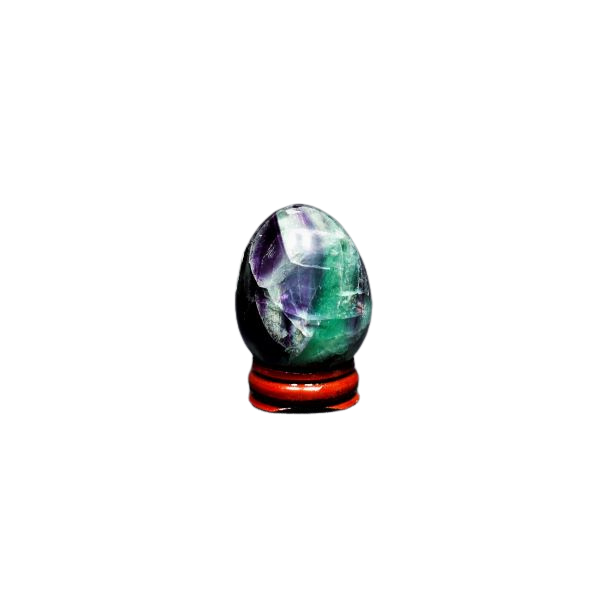 Rainbow Fluorite Egg 112g with Stand | Genius Stone of Calm & Harmony ...