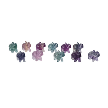 Rainbow Fluorite Elephant – Clarity, Focus & Emotional Balance - Heavenly Crystals Online