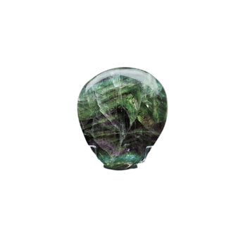 Rainbow Fluorite Flat Worry Stone (74g) Focus, Protection & Emotional Harmony - Heavenly Crystals Online