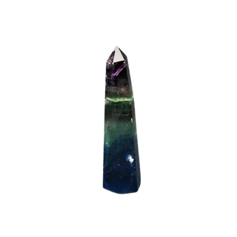 Rainbow Fluorite Generator Point (111g) – Clarity, Calm, Focus & Intuitive Alignment - Heavenly Crystals Online 