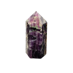 Rainbow Fluorite Generator Point (155g) – Clarity, Calm, Focus & Intuitive Alignment - Heavenly Crystals Online