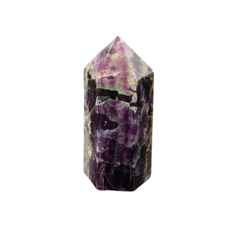 Rainbow Fluorite Generator Point (155g) – Clarity, Calm, Focus & Intuitive Alignment - Heavenly Crystals Online