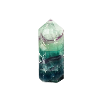 Rainbow Fluorite Generator Point (240g) – Clarity, Calm, Focus & Intuitive Alignment - Heavenly Crystals Online