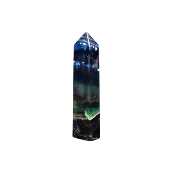 Rainbow Fluorite Generator Point (249g) – Clarity, Calm, Focus & Intuitive Alignment - Heavenly Crystals Online 