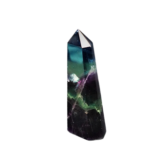 Rainbow Fluorite Generator Point (269g) – Clarity, Calm, Focus & Intuitive Alignment - Heavenly Crystals Online 