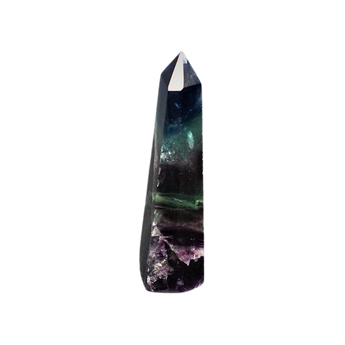 Rainbow Fluorite Generator Point (269g) – Clarity, Calm, Focus & Intuitive Alignment - Heavenly Crystals Online 