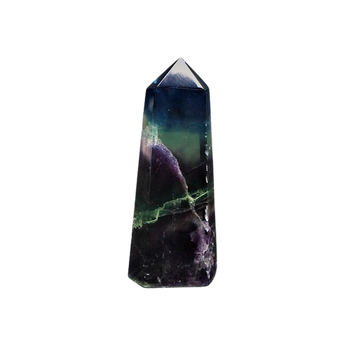 Rainbow Fluorite Generator Point (269g) – Clarity, Calm, Focus & Intuitive Alignment - Heavenly Crystals Online 