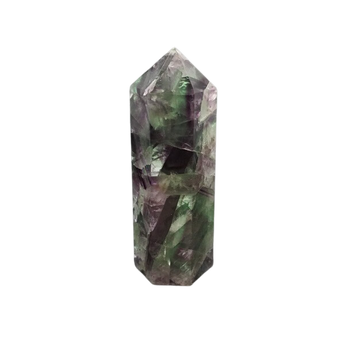 Rainbow Fluorite Generator Point (376g) – Clarity, Calm, Focus & Intuitive Alignment - Heavenly Crystals Online