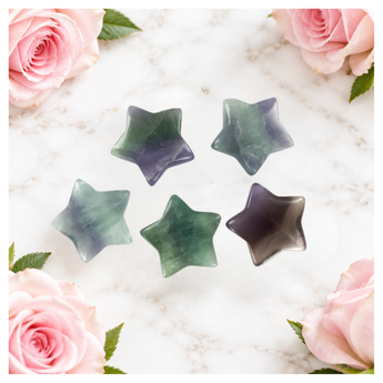 Rainbow Fluorite Stars – Clarity, Intuition & Emotional Balance - Heavenly Crystals Online