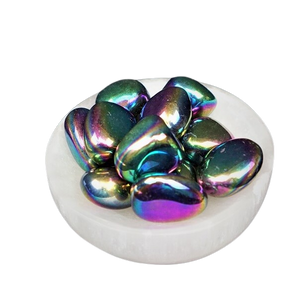 Rainbow Titanium Aura Tumbled Stone