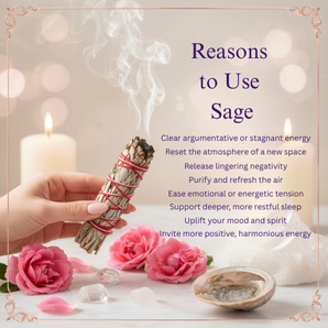 Californian White Sage Smudge Stick – Organic Purification & Cleansing- Heavenly Crystals Online