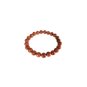 Red Goldstone Bracelet (glass with copper) - 8mm