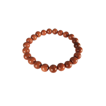 Red Goldstone Bracelet (Manmade – Glass with Copper) (8mm) Vitality, Confidence & Positive Energy -Heavenly Crystals Online