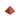 Red Goldstone Pyramid (Manmade - glass with copper)