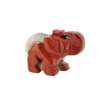Red Jasper Elephant (57g) – Strength, Stability & Grounded Vitality - Heavenly Crystals Online 