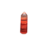 Red Smelting Quartz Generator Point (78g) - High‑Energy Colour‑Enhanced Quartz for Strength & Vitality - Heavenly Crystals Online