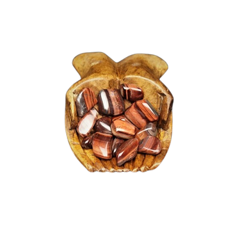 Red Tigers Eye Tumbled Stone - Motivation, Confidence & Grounded Energy - Heavenly Crystals Online