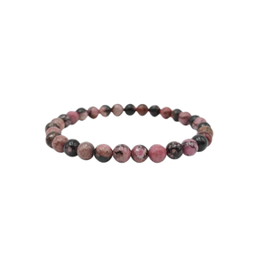 Rhodonite Bracelet (8mm) Emotional Healing, Compassion & Inner Balance - Heavenly Crystals Online