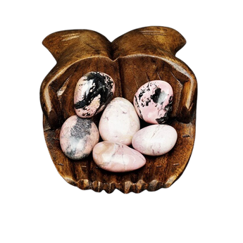 Rhodonite Free Form Tumbled Stones XL – Heart Healing, Compassion & Emotional Balance - Heavenly Crystals Online