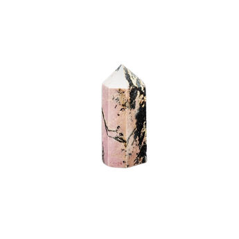 Rhodonite Generator Point (74g) - Love, Balance & Emotional Healing - Heavenly Crystals Online