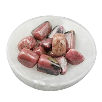 Rhodonite Tumbled Stone – Heart Healing, Compassion & Emotional Balance - Heavenly Crystals Online