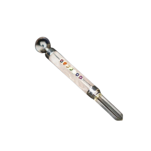 Rose Quartz 7 Chakra Wand - Heart‑Healing Crystal Energy Tool - Heavenly Crystals Online