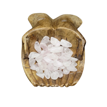Rose Quartz Chips (100g) Pouch for Self-Love & Emotional Balance - Heavenly Crystals Online