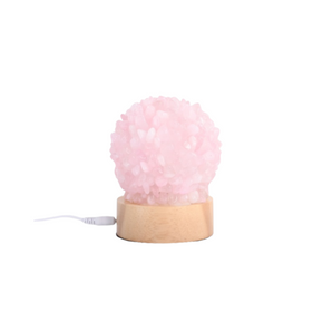 Rose Quartz Gemstone Lamp – Natural Crystal Healing Light - Heavenly Crystals Online