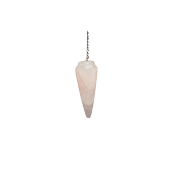 Rose Quartz Pendulum with velvet pouch – Love, Healing & Heart Chakra - Heavenly Crystals Online
